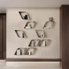 Raft de perete metalic Eteris cu spațiu interior, trei culori disponibile Viadurini