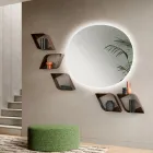 Raft de perete metalic Eteris cu spațiu interior, trei culori disponibile Viadurini