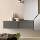 Raft din melamină cu deschidere frontală în două dimensiuni și culori multiple - Lunis Viadurini