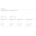 Raft din melamină cu deschidere frontală în două dimensiuni și culori multiple - Lunis Viadurini
