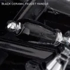 Baterie pentru bideu în stil clasic din alamă lucrată manual cu pârghie - Noriana Viadurini