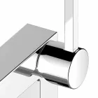 Baterie monocomandă pentru bidet cu design modern, din metal cromat - Girino Viadurini