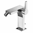 Baterie modernă monocomandă pentru bidet din metal cu canal de scurgere - Etto Viadurini