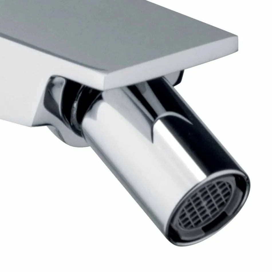 Baterie pentru bidet cu canal de scurgere finisat crom Fabricat în Italia - Galla Viadurini