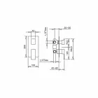 Mixer de duș cu 3 căi, fabricat în Italia - Bibo Viadurini