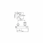 Mixer de design pentru duș exterior din alamă Fabricat în Italia - Panela Viadurini