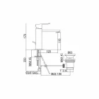 Baterie pentru chiuvetă de baie din alamă pătrată cromată Made in Italy - Medida Viadurini
