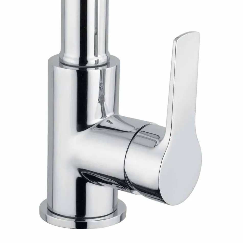 Baterie lavoar cu duș de mână cu 2 jeturi din alamă Fabricat în Italia - Croma Viadurini