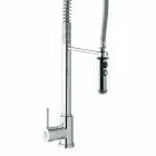 Baterie lavoar de bucătărie din alamă cu duș de mână Fabricat în Italia - Kalimo Viadurini