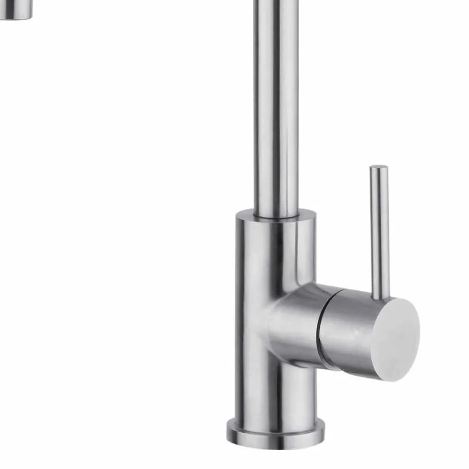 Baterie pentru chiuvetă din oțel inoxidabil reglabilă, fabricată în Italia - Lilio Viadurini
