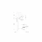 Mixer de lavoar fabricat în Italia, din alamă, de blat - Binsu Viadurini