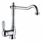 Baterie pentru chiuvetă clasică din alamă, fabricată în Italia - Adonis Viadurini