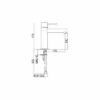 Baterie lavoar din alamă Finisaj cromat Fabricat în Italia - Ermia Viadurini