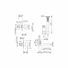 Mixer de cadă încorporat design Made in Italy - Bibo Viadurini