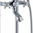 Mixer de cadă cu design clasic, din alamă, fabricat în Italia - Lisca Viadurini