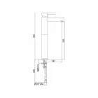 Baterie de lavoar extinsă din alamă fără scurgere Fabricat în Italia - Ermia Viadurini