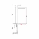 Baterie de lavoar extinsă din alamă fără scurgere Fabricat în Italia - Ermia Viadurini