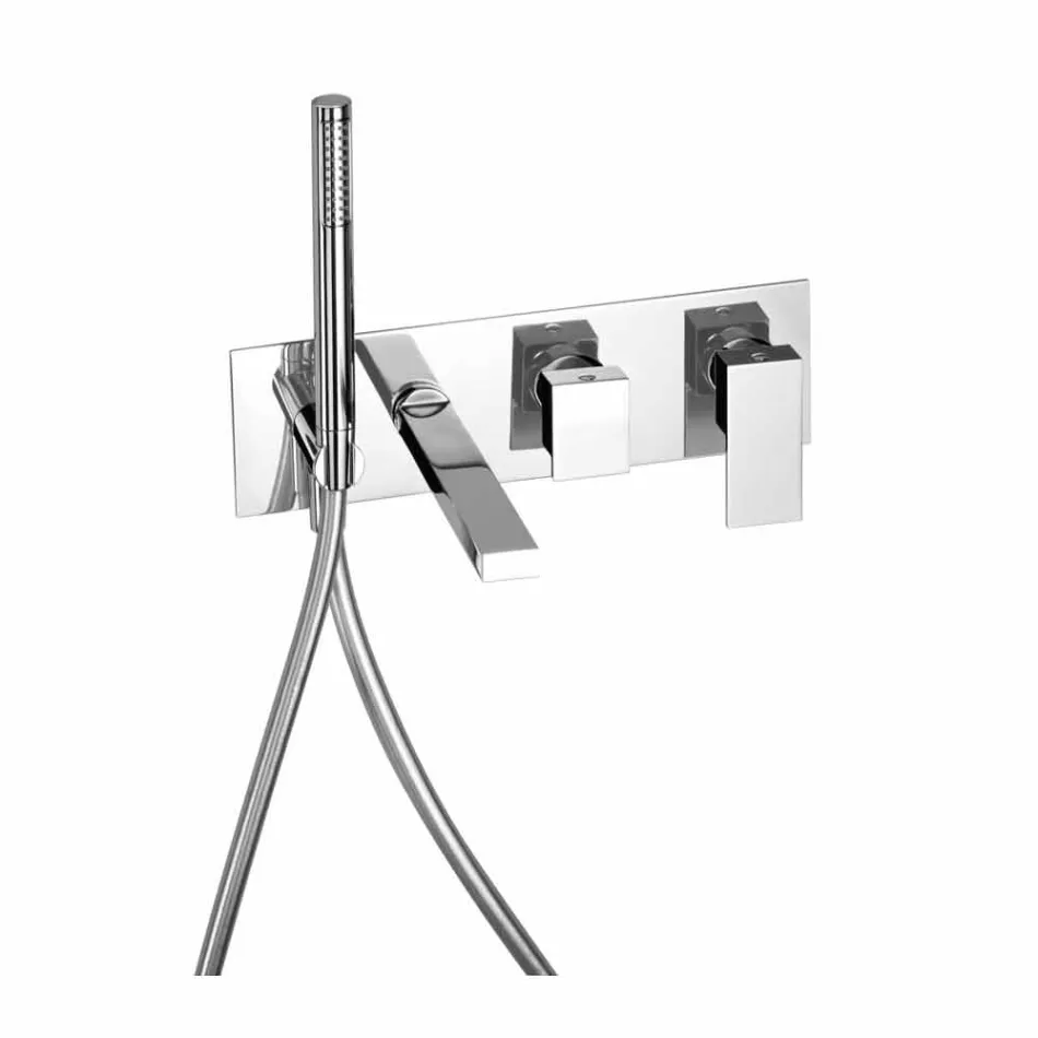 Mixer de baie încorporat cu deviator Fabricat în Italia - Panela Viadurini