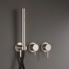 Baterie de baie încorporată cu 3 ieșiri din oțel AISI 316L - Artigli Viadurini