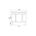 Dulap cu Două Uși și Coș Lăcuit Lucios Fabricat în Italia - Candy Viadurini