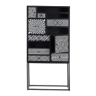 Dulap Mozaic Etnic 4 Uși 6 Sertare din Lemn de Mango - Vanitoso Viadurini