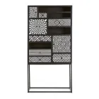 Dulap Mozaic Etnic 4 Uși 6 Sertare din Lemn de Mango - Vanitoso Viadurini