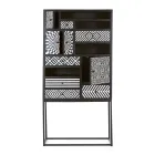 Dulap Mozaic Etnic 4 Uși 6 Sertare din Lemn de Mango - Vanitoso Viadurini