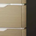 Dulap de baie cu 3 sertare din lemn modern Arya, fabricat în Italia Viadurini