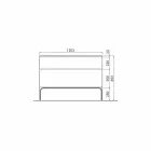 Dulap de baie cu chiuvetă din lemn lăcuit 120x85x46cm Amber, fabricat în Italia Viadurini