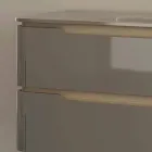 Dulap de baie cu chiuvetă de lemn Arya, realizat în Italia Viadurini