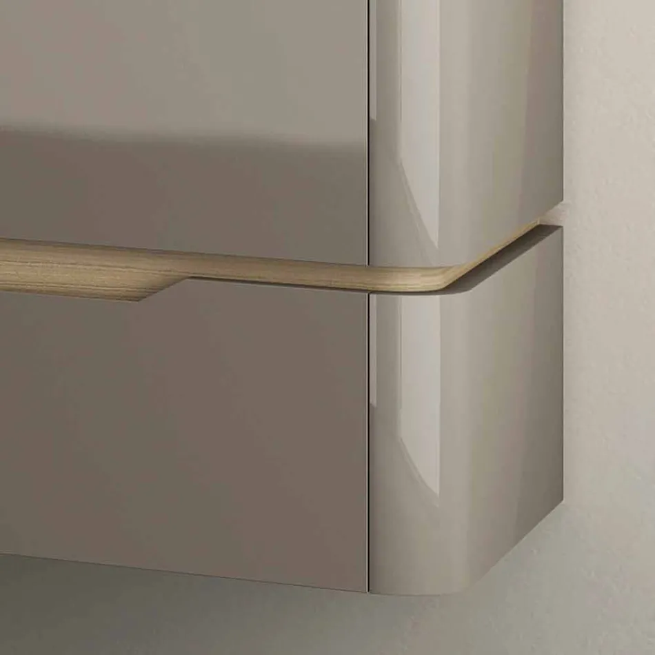 Dulap de baie cu chiuvetă de lemn Arya, realizat în Italia Viadurini