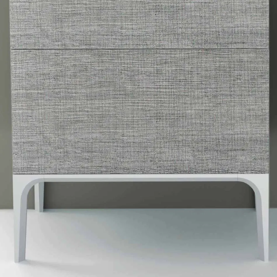 Dulap pentru baie cu chiuvetă integrată în Ambra ecolegno, fabricat în Italia Viadurini