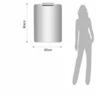 Dulap de baie modern suspendat cu raft pentru chiuvete și oglindă design - Michele Viadurini