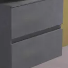 Dulap suspendat pentru baie cu chiuvetă rotundă pe blat, design modern - Dumbo Viadurini