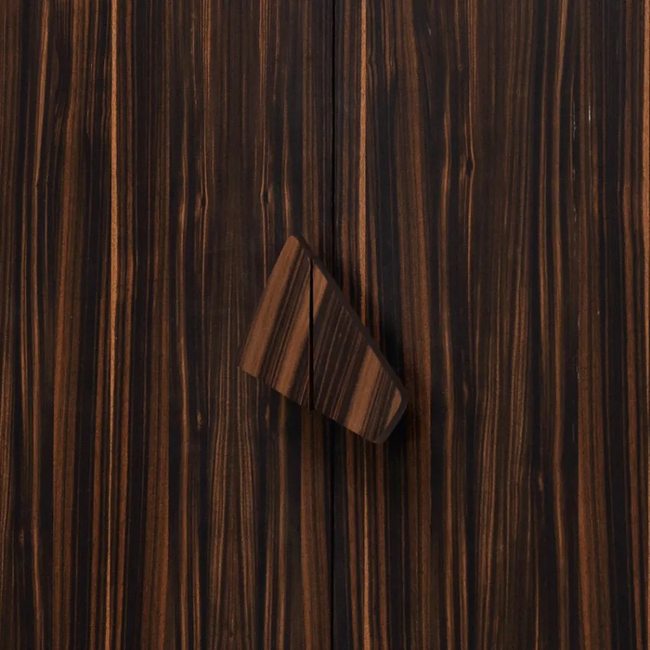 Grilli Zarafa dulap cu 2 usi de design realizat in Italia din lemn de abanos Viadurini