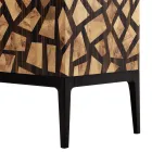 Grilli Zarafa dulap cu 2 usi de design realizat in Italia din lemn de abanos Viadurini