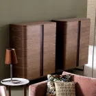 Design cabinet din lemn masiv de 2A Grilli din York, fabricat în Italia Viadurini