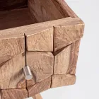 Comodă din lemn Sheesham Design cu 3 sertare Homemotion - Fregene Viadurini