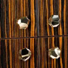 container mobil modern cu 4 usi din lemn de abanos lustruit Ada Viadurini