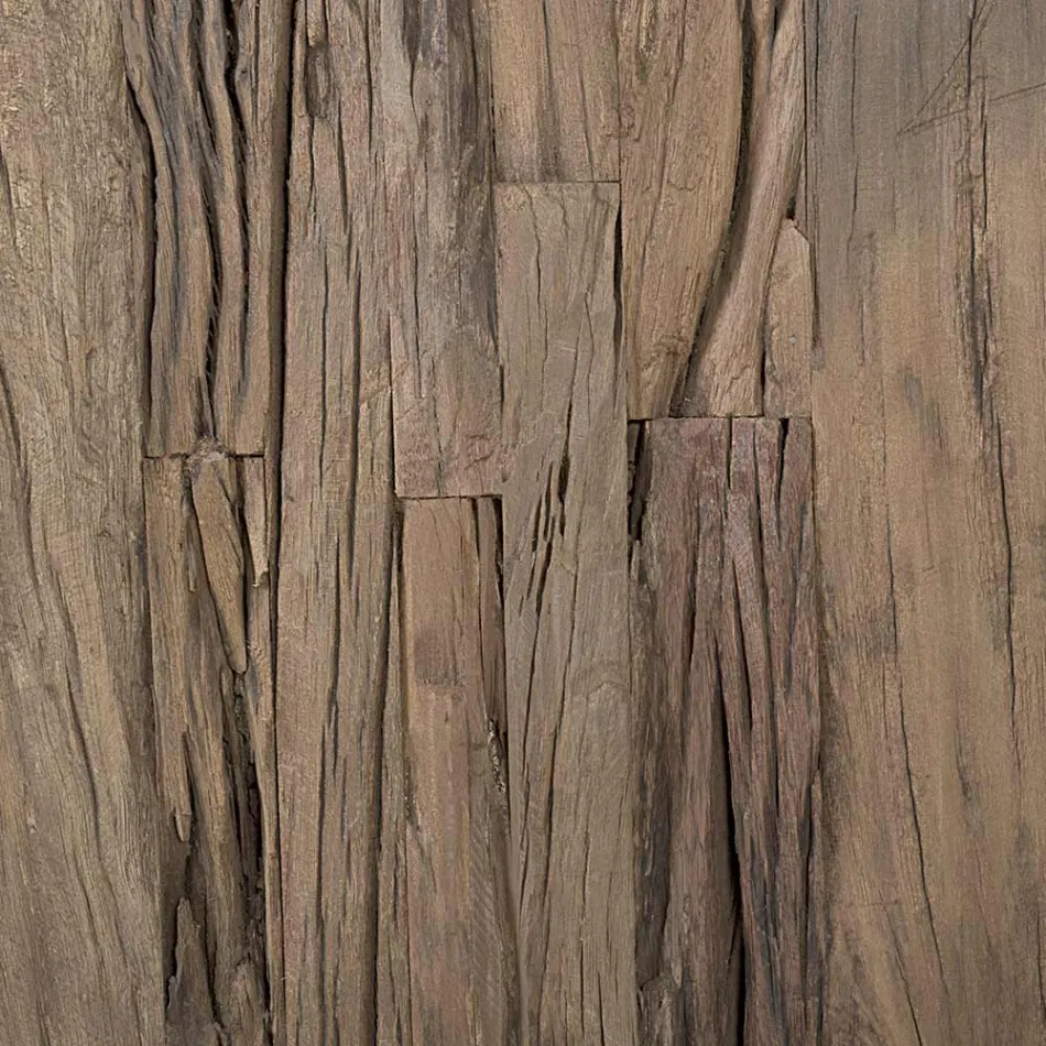 Bufetă mobilă cu 3 uși din lemn de mango și oțel Homemotion - Signorino Viadurini