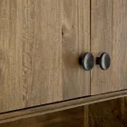 Bufetă mobilă cu 4 uși și raft din lemn de mango vintage - Desiderio Viadurini