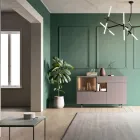 Buffet pentru intrare sau living din lemn ecologic și sticlă de lux - Bruno Viadurini