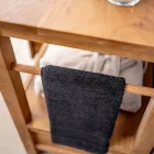 Dulap de baie de sine stătător din lemn de tec cu două sertare - Frangipani Viadurini