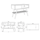 Dulap de baie modern galben cu poliță mare și comodă - Benoit Viadurini