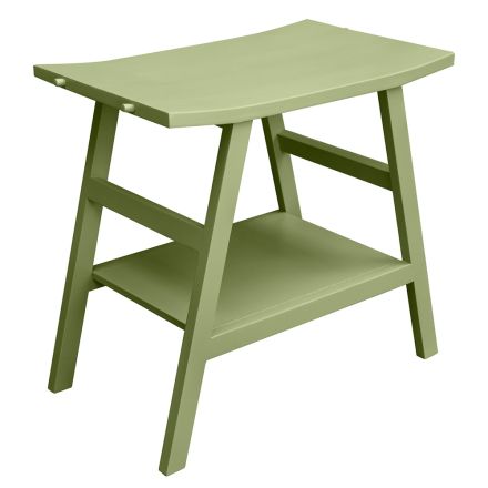 Dulap de baie modern cu poliță verde și cârlige pentru prosoape - Crina Viadurini