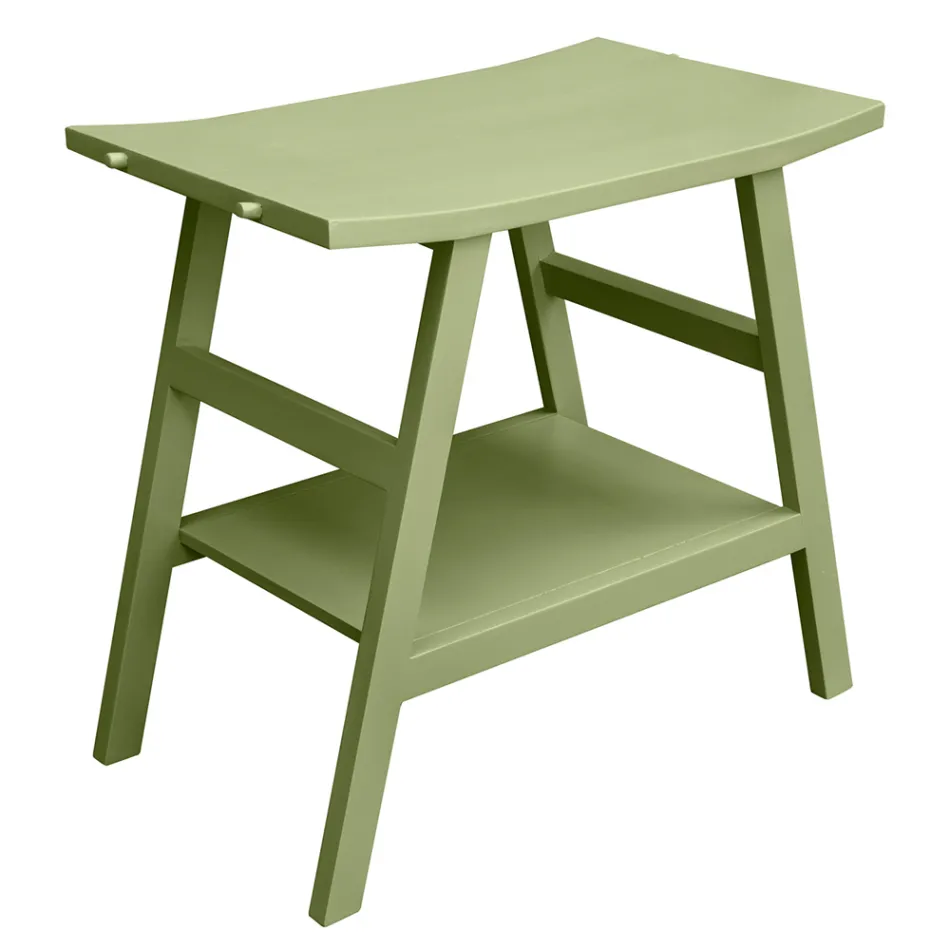 Dulap de baie modern cu poliță verde și cârlige pentru prosoape - Crina Viadurini