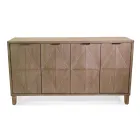 Dulap de interior cu 4 uși cu furnir MDF și picioare de brad - Tempesta Viadurini