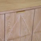 Dulap de interior cu 4 uși cu furnir MDF și picioare de brad - Tempesta Viadurini