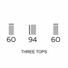 Mobilier de design din lemn cu rafturi rotunde din Gres Made in Italy - Aspide Viadurini