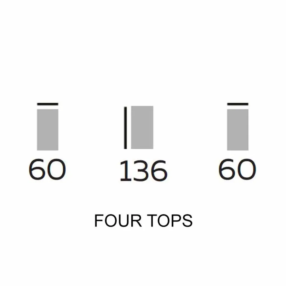 Mobilier de design din lemn cu rafturi rotunde din Gres Made in Italy - Aspide Viadurini